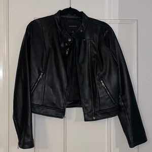 Banana Republic Vegan Leather Jacket. SMALL